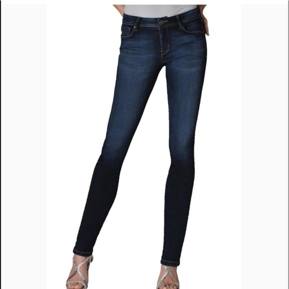 Fidelity Twiggy Skinny Dark Wash Blue Jeans, size 26